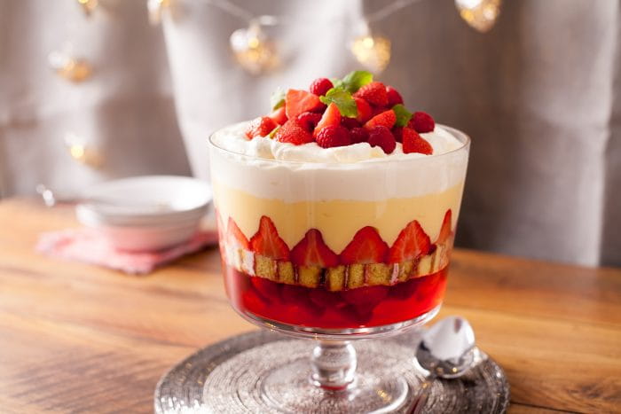 Strawberry Jelly Custard